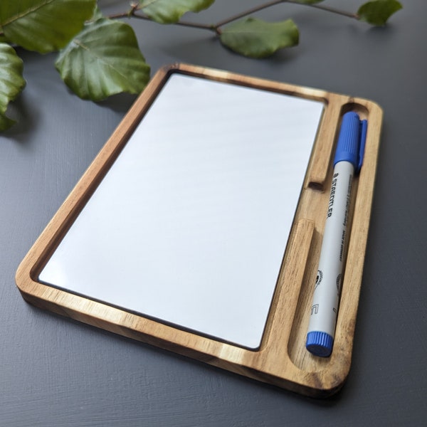 Barebaric bloc-notes mini - Un mini tableau blanc réutilisable et lavable pour vos notes ou votre liste de choses à faire