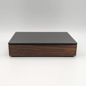Walnut wood enclosure, Project Box for Electronics Enclosure Amplifier HIFI, American Walnut Case, Premium