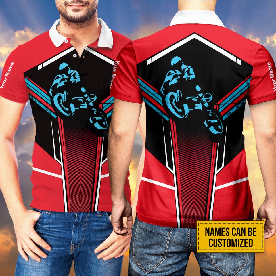 Custom Motor Racing Polo Shirt Designed & Sold By Diego Garcia