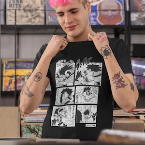 Dragon Ball Z Fumetti Stile Anime Personaggi - T-shirt Unisex
