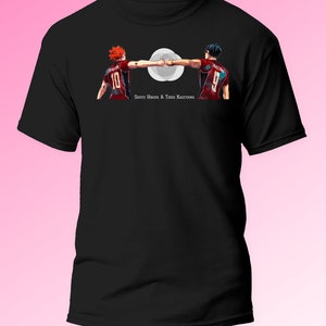 Fistbump met Kageyama en Hinata - Haikyuu - T-shirt uniseks
