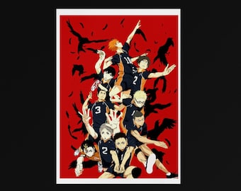 Anime - Haikyu!! - Poster Print - Style Poster Wall Art Print