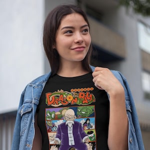 Dragon Ball Z Master Roshi Goku Vegeta Dragon Ball-personages - T-shirt uniseks