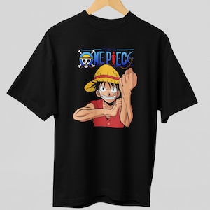Cheeky Luffy Smiling - Badpak - T-shirt uniseks