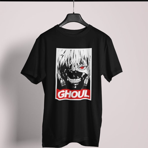 Anime- Kaneki Ken- Tokyoo Ghoul - Unisex T-Shirt Weiß