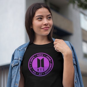 Bts Fan T-Shirt, Bangtan Boys Sonyeondan  Bts Group Circle T-Shirt - Unisex T-Shirt