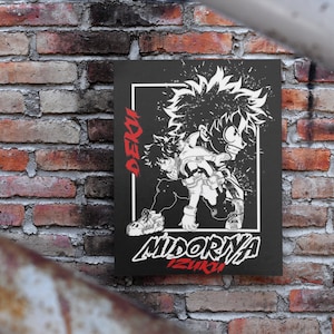 Anime - Izuku Midoriya - My Hero Academia - MHA Poster Print - Style Poster Wall Art Print