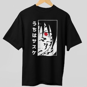 Sasuke Uchiha Angry Look - Naruto - T-shirt uniseks