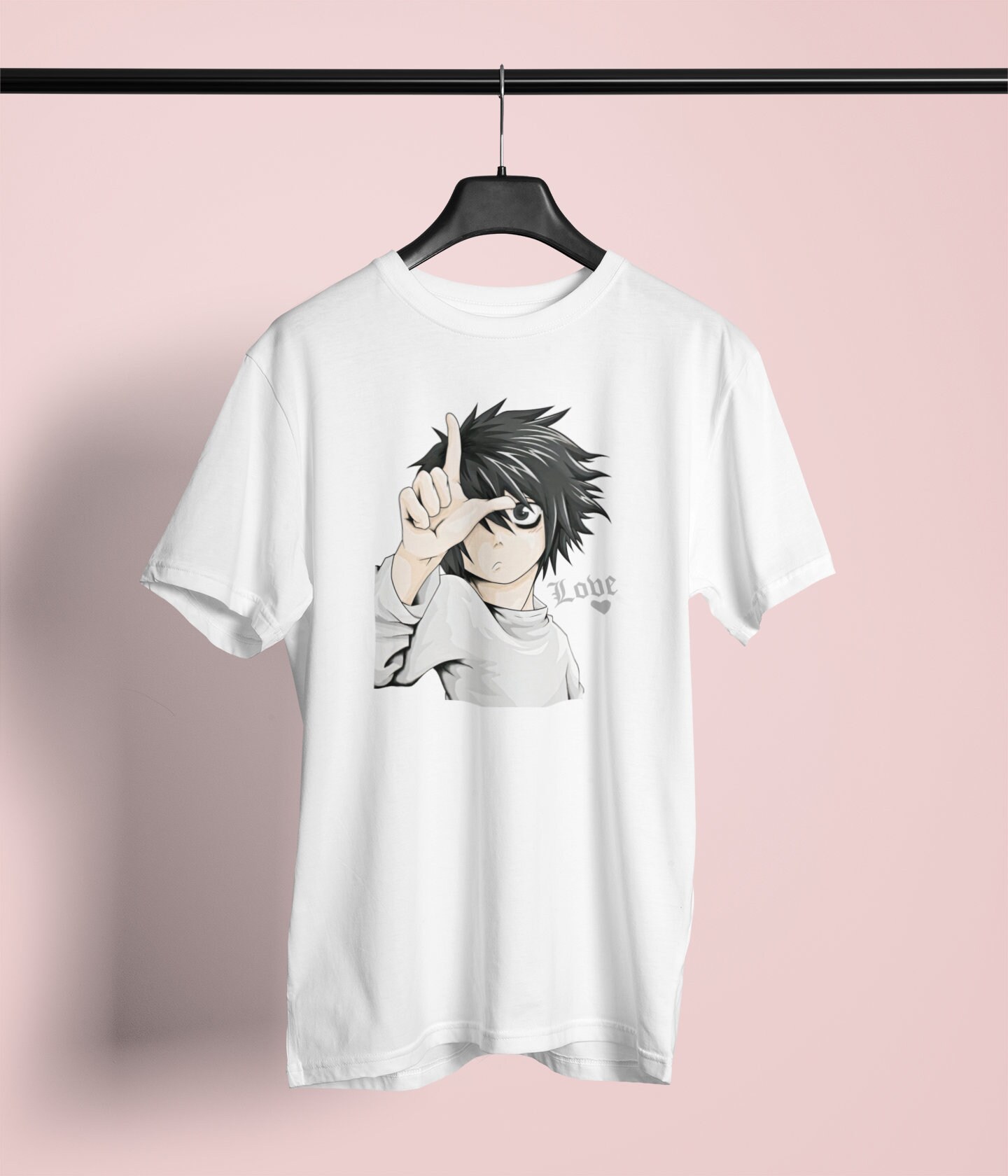 L (lawliet) - Death Note - Unisex T-shirt - Etsy L (lawliet) - Death Note - Unisex T-shirt - Etsy