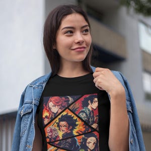 Anime-personages - uniseks T-shirt