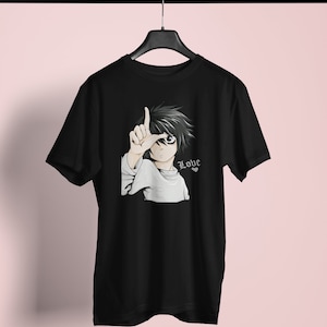 L (Lawliet) - Death Note - T-shirt uniseks