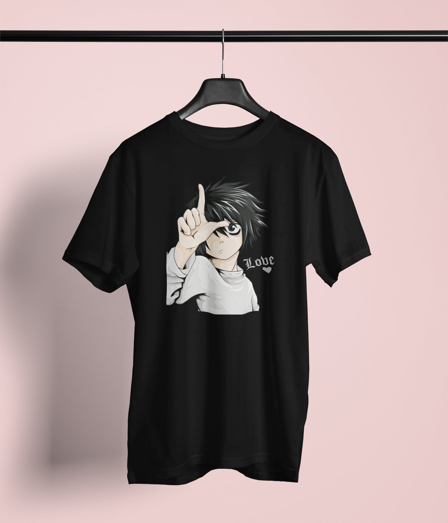 L (lawliet) - Death Note - Unisex T-shirt - Etsy L (lawliet) - Death Note - Unisex T-shirt - Etsy
