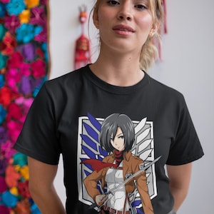 Attack on Titan Mikasa Ackerman T-shirt, uniseks T-shirt