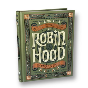 ROBIN HOOD by Howard Pyle The Merry ADVENTURES - Collectible Deluxe Special Illustrated Gift Edition - Leather Bound Hardcover  Classic Book