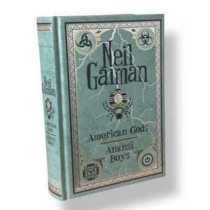 American Gods Anansi Boys by Neil Gaiman - Collectible Deluxe Special Rare Edition - Leather Bound Hardcover - Best Seller - Classic Book