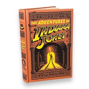 Las aventuras de Indiana Jones: 3 novelas - Edición especial de regalo de lujo coleccionable - Tapa dura encuadernada en cuero - Decoración del hogar - Libro clásico