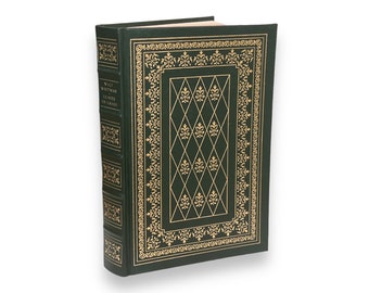 LEAVES Of GRASS by Walt Whitman - Illustrated Collectible Deluxe Leather Bound Book - Franklin Library Special Edition, 1979