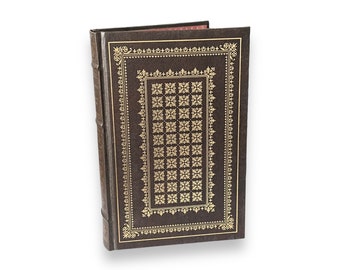 PLUTARCH SELECTED LIVES Greek & Roman - Collectible Deluxe Special Edition - Genuine Leather Bound Book - Franklin Library, 1982