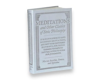 MEDITATIONS & Classic Stoic Philosophy Marcus Aurelius Seneca Epictetus - Collectible Deluxe Special Edition - Flexi Bound Faux Leather Book