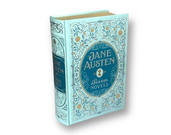 JANE AUSTEN 7 Novels - PRIDE & Prejudice, Persuasion, Emma +4 - Collectible Deluxe Edition -Leather Bound Hardcover Best Seller Classic Book