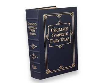 GRIMM'S COMPLETE Fairy Tales - Collectible Giftable Deluxe Edition - Leather Bound Hardcover - Classic Book - B&N, 1993 - Good