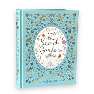 The SECRET GARDEN by Frances Hodgson Burnett - Collectible Special Deluxe Edition - ILLUSTRATED Leather Bound Hardcover - Classic Book