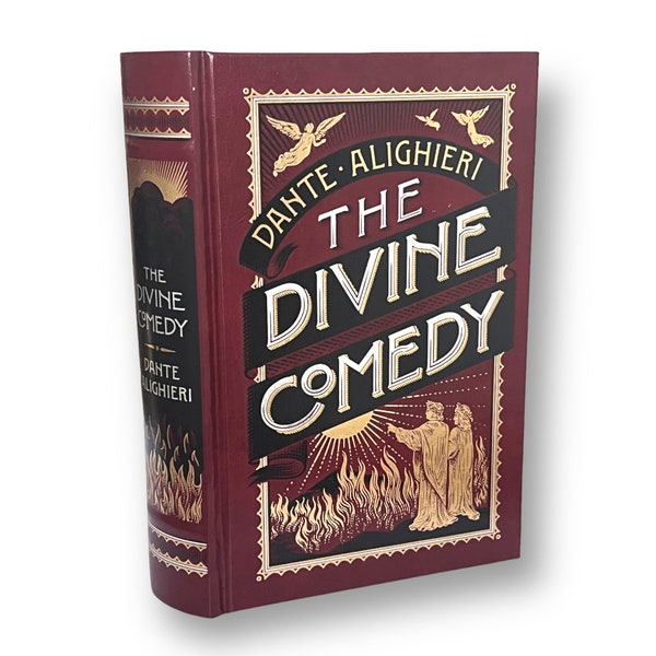 The DIVINE COMEDY Dante Alighieri Gustave Dore - Collectible Deluxe Edition - ILLUSTRATED Leather Bound Hardcover - Best Seller Classic Book