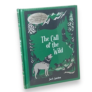 The Call Of The Wild by JACK LONDON - Illustrated Collectible Deluxe Edition - Leather Bound Hardcover - Classic Book - Factory Sealed!