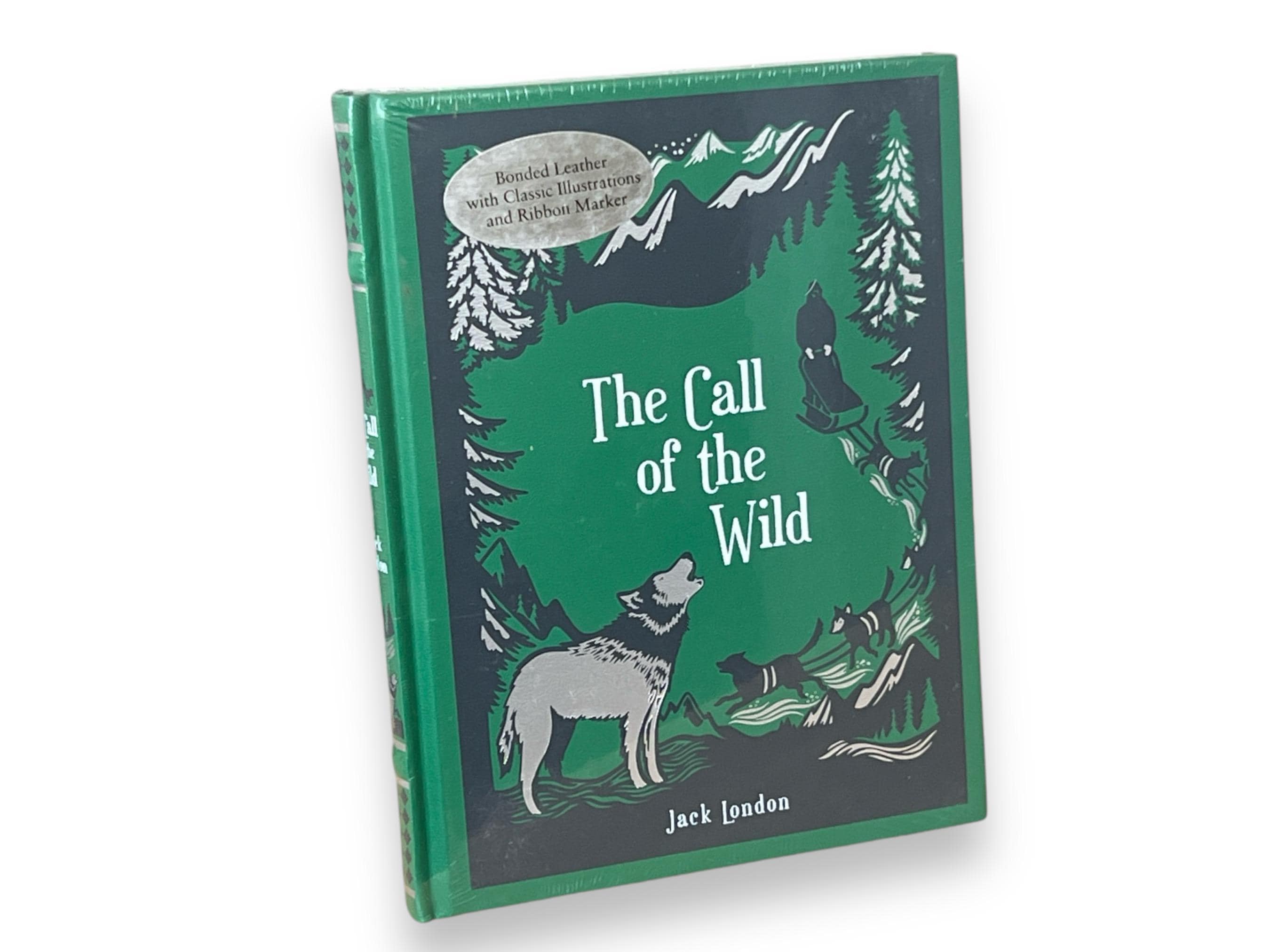 The Call Of The Wild by JACK LONDON - Illustrated Collectible Deluxe Edition - Leather Bound Hardcover - Classic Book - Factory Sealed!
