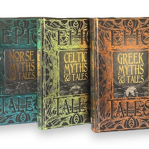 3 Books CELTIC, GREEK, NORSE Myths & Tales Anthology Fantasy - Collectible Deluxe Special Gift Edition - Hardcover - Best Seller Classics