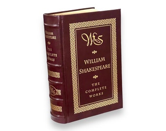 William Shakespeare : Complete Works - Collectible Deluxe Edition - Livre classique relié en cuir, 1994 - Excellent comme NEUF