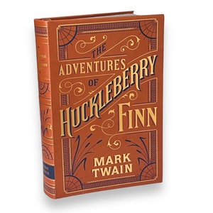 The ADVENTURES Of HUCKLEBERRY FINN by Mark Twain - Collectible Deluxe Special Gift Edition - Flexi Bound Faux Leather Cover - Classic Book