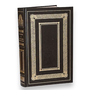 PLATO Selected Dialogues - Collectible Deluxe Special Gift Edition - Genuine Leather Bound Book - Franklin Library, 1983