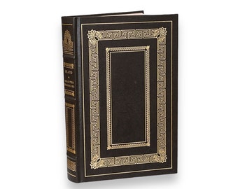 PLATO Selected Dialogues - Collectible Deluxe Special Gift Edition - Genuine Leather Bound Book - Franklin Library, 1983