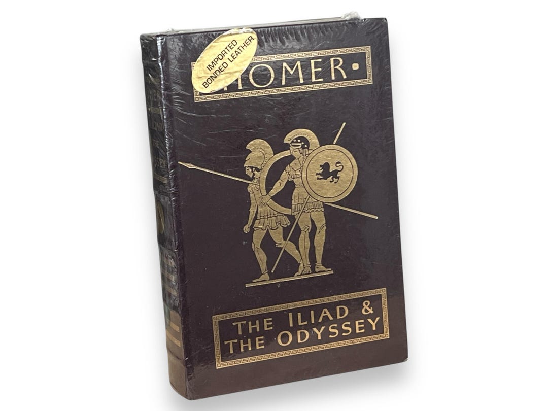 The ILIAD and the ODYSSEY by HOMER - Collectible Gift Edition - Leather ...