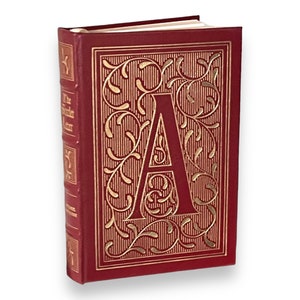 La letra escarlata de Nathaniel Hawthorne - Libro ilustrado y coleccionable encuadernado en cuero genuino - Easton Press, 1979 - 100 Greatest Books