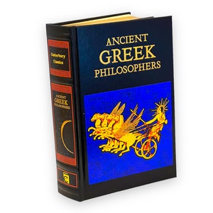 Ancient Greek Philosophers Plato Aristotle Epicurus - Collectible Deluxe Edition - Leather Bound Hardcover - Best Seller - Classic Book