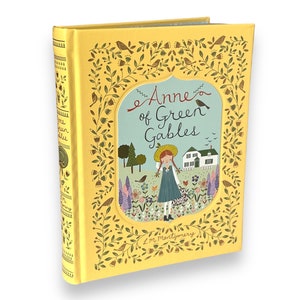 Ana de las Tejas Verdes de L.M. Montgomery - Edición especial de regalo coleccionable de lujo - Tapa dura encuadernada en cuero - Libro clásico