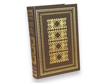 Le Dernier des Mohicans de James Fenimore Cooper - Livre illustré de collection relié en cuir - Bibliothèque Franklin, 1982 - Excellent !
