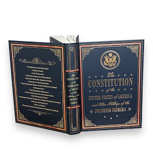 La CONSTITUCIÓN de los EE. UU. y otros escritos de los Padres Fundadores - Edición especial de regalo de lujo coleccionable - Tapa dura - Libro clásico