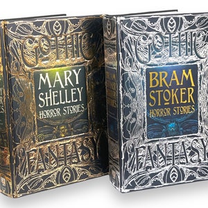 2 Books: Bram Stoker Dracula And Mary Shelley FRANKENSTEIN & other horror stories - Collectible Special Gift Edition - Hardcover Classics