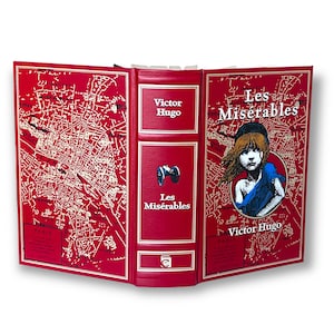 VICTOR HUGO Les Miserabies - Collectible Deluxe Special Gift Edition - Leather Bound Hardcover - Best Selling - Classic Book - Like New!