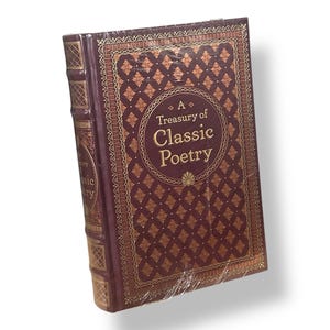 ZAPIECZĘTOWANE! Skarbiec klasycznej poezji - Kolekcjonerska specjalna edycja prezentowa Deluxe - Klasyczna książka w skórzanej oprawie