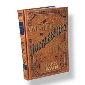 RARE Hardcover The Adventures of Huckleberry Finn by Mark Twain - Collectible Deluxe Edition - Leather Bound - Classic Book