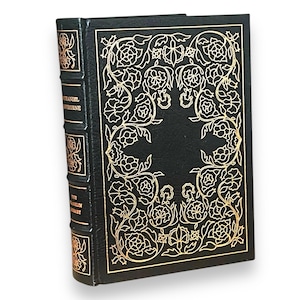 Nathaniel Hawthorne STORIES - Illustrated Collectible Deluxe Gilded Leather Bound - Franklin Library Limited Ed, 1978 - Like New!