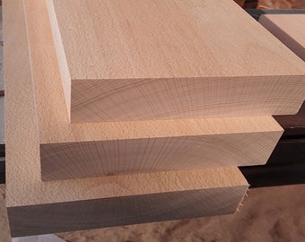 Buche / Bastelholzleisten / Massivholz / Holz / Rohmaterial / Zuschnitt / für Holzbearbeitung und Handwerk / Lasercut / Schnitzmaterial