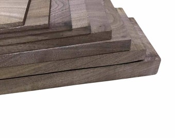 Black walnut carved custom boards / craft solid wood boards / DIY wood / raw material / cut to size / for woodworking and crafts