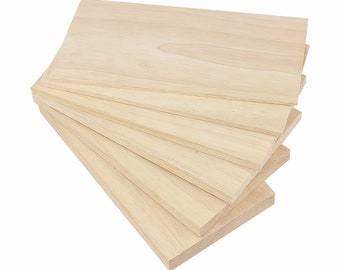 Rubber wood / craft wood boards / solid wood /wood /raw materials /cut to size /for woodworking and crafts /laser cutting /carving materials