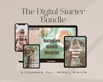 The Digital Starter course. Marketing Course digital download PDF. Ebooks. online course materials. Printable course. Course workbook.