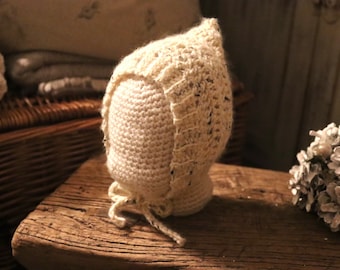 Tweed Pixie Bonnet